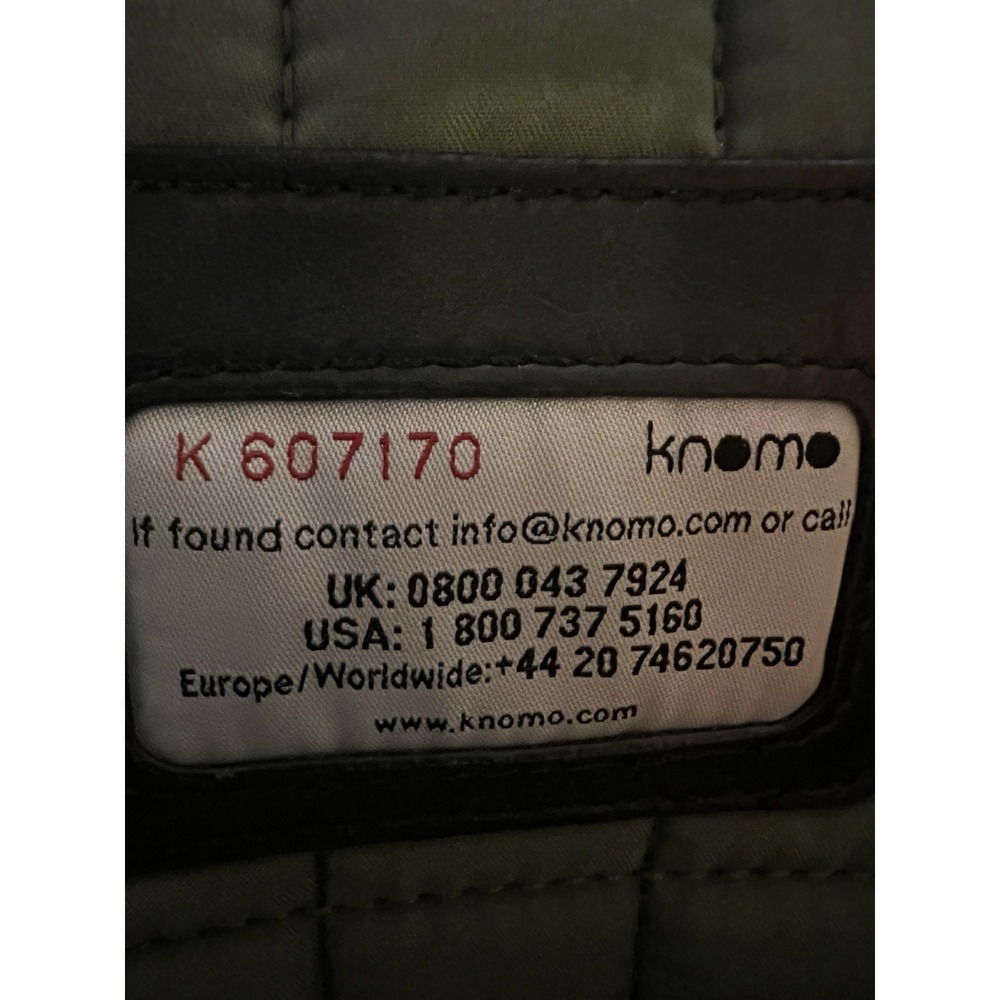 KNOMO London Padded Black Nylon Laptop Briefcase Fits 15" K607170 - Picture 6 of 6
